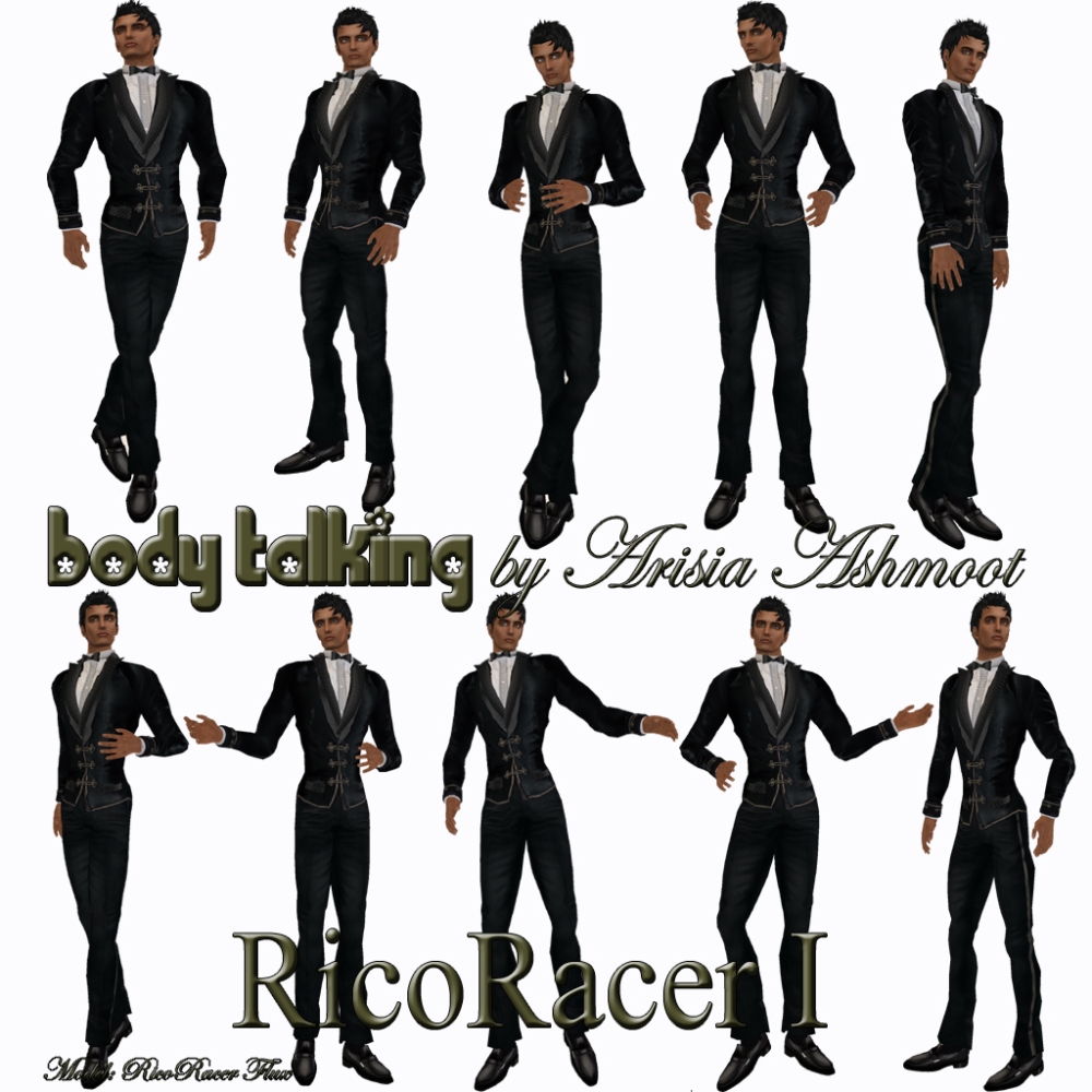 New Pose Sets for Male Models From Body Talking by Arisia Ashmoot (1/3)
